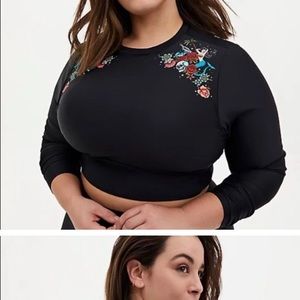 Torrid Crop Rashguard NWT